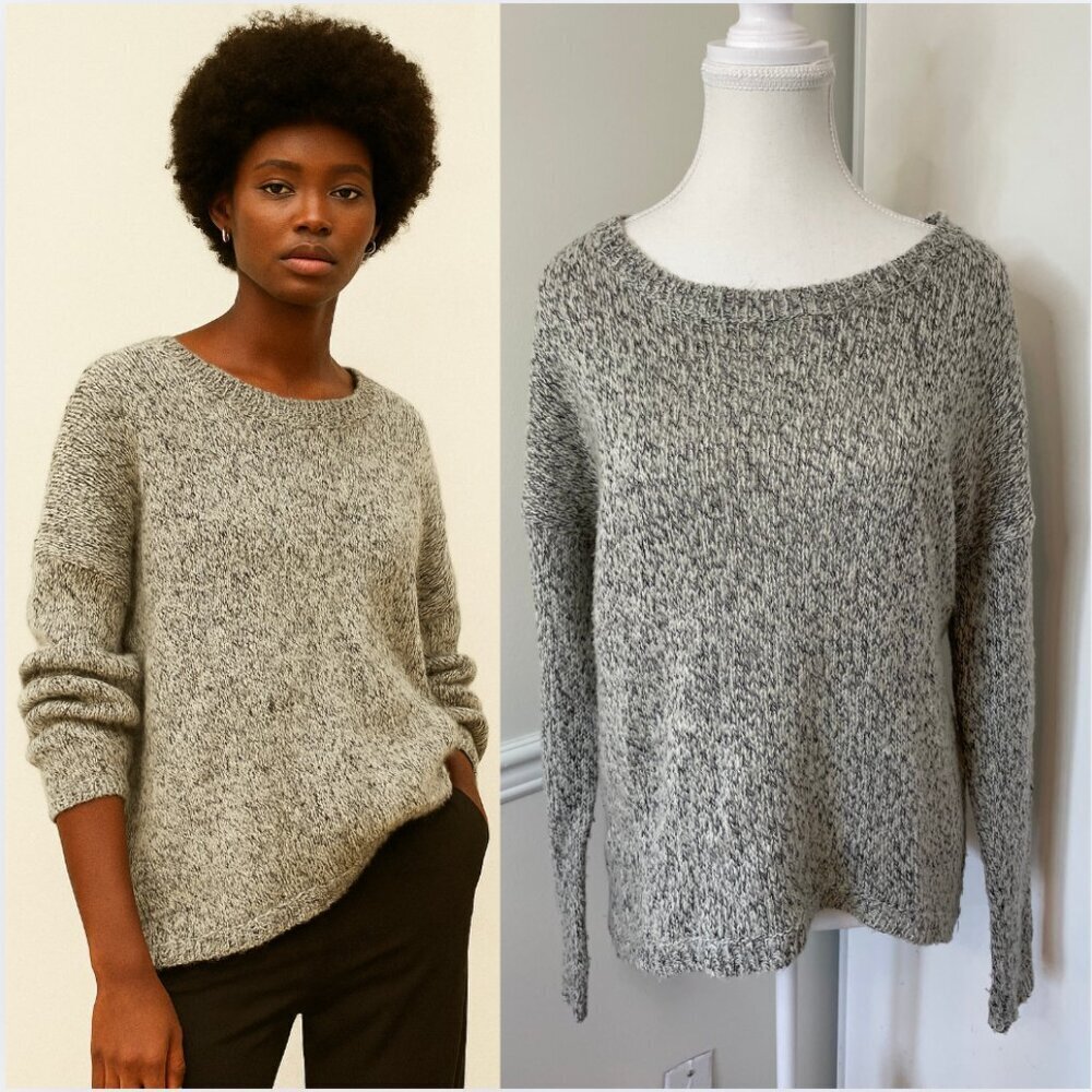 Vero Moda Heathered Crew Neck Knit Sweater S